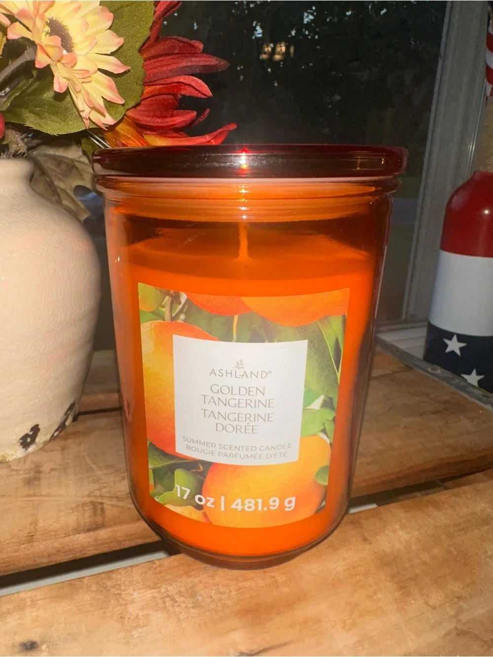 Golden Tangerine Summer Scented Jar Candle by Ashland